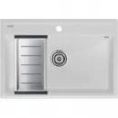 Кухонная мойка Paulmark Stepia PM117551-WH+A375-BS 75x51 см, белый