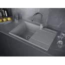 Кухонная мойка Paulmark Flugen серый металлик PM217850-GRM