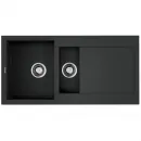 Кухонная мойка Tetogranit Omoikiri Sakaime 100-2-BL черный 4993892