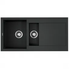 Кухонная мойка Tetogranit Omoikiri Sakaime 100-2-BL черный 4993892