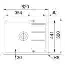 Кухонная мойка Tectonite Franke Sirius SID 611-62/44 оникс 114.0489.210