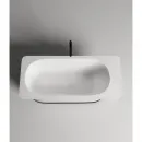 Ванна из литьевого мрамора Salini S-Stone Ninfea 102721M 180x82 см, отдельностоящая, белый матовый