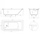 Ванна из литьевого мрамора Salini S-Sense Orlanda 102012G 180x80 см, белый глянец