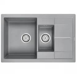 Кухонная мойка Paulmark Feste серый металлик PM237850-GRM
