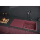 Кухонная мойка Paulmark Acrystone Extensio Merlot PM989950-ME 99x50 см, бордо