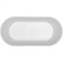 Ванна из литьевого мрамора Timo Elissa Solid Surface ELISSA1580 158x74 см, отдельностоящая, белый матовый