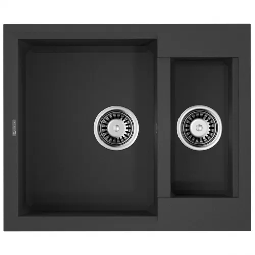 Кухонная мойка Tetogranit Omoikiri Sakaime 60-2-BL черный 4993908
