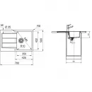 Кухонная мойка Tectonite Franke Sirius S2D 611-78 оникс 143.0618.368