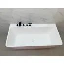 Ванна из литьевого мрамора Timo Erika Solid Surface ERIKA1700 170x75 см, белый матовый