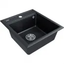 Кухонная мойка Paulmark Stepia PM114651-BLM 46x51 см, черный металлик