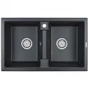 Кухонная мойка Paulmark Tandem черный металлик PM238150-BLM