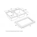 Кухонная мойка Paulmark Tandem черный металлик PM238150-BLM