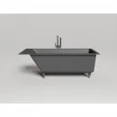 Ванна из литьевого мрамора Salini S-Sense Cascata 104413MF 170x70 см, покраска по RAL матовый полностью