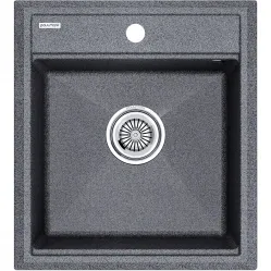 Кухонная мойка Paulmark Stepia PM114651-DG 46x51 см, графит