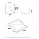 Кухонная мойка Paulmark Acrystone Neo Classic White PM964144-WH 41x43,5 см, белый