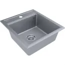 Кухонная мойка Paulmark Stepia PM114651-GRM 46x51 см, серый металлик