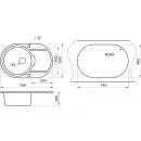 Кухонная мойка Paulmark Fittich графит PM317650-DG