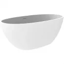 Ванна из литьевого мрамора Timo Lempi Solid Surface LEMPI1570 150x78 см, отдельностоящая, белый матовый