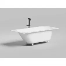 Ванна из литьевого мрамора Salini S-Sense Ornella Kit 102414M 170x80 см, белый матовый