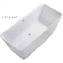 Ванна из литьевого мрамора Astra-Form Орион Solid Surface 01010050 170x75 см, отдельностоящая, белый матовый