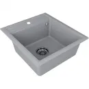 Кухонная мойка Paulmark Stepia PM114651-GRS 46x51 см, серый дым