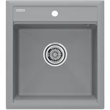 Кухонная мойка Paulmark Stepia PM114651-GRS 46x51 см, серый дым