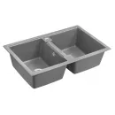 Кухонная мойка Paulmark Tandem серый металлик PM238150-GRM