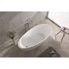Ванна из литьевого мрамора Timo Mari Solid Surface MARI1700 170x80 см, отдельностоящая, белый матовый