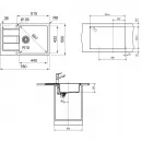 Кухонная мойка Tectonite Franke Sirius S2D 611-78 XL/500 серый 143.0618.385