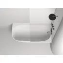 Ванна из литьевого мрамора Salini S-Sense Sofia Corner 102514G 170x85 см R, белый глянец