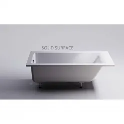 Ванна из литьевого мрамора Astra-Form Нейт Solid Surface 01010055 170x70 см, белый матовый
