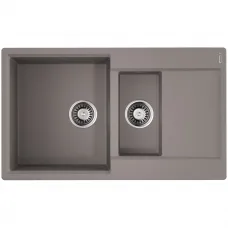 Кухонная мойка Artgranit Omoikiri Daisen 86-2-GR ленинградский серый 4993475
