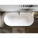 Ванна из литьевого мрамора Timo Kiara Solid Surface KIARA1680 170x75 см, отдельностоящая, белый матовый