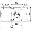 Кухонная мойка Fragranit Franke Antea AZG 611-78 белый 114.0537.768