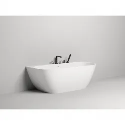 Ванна из литьевого мрамора Salini S-Stone Sofia Wall 102523M 180x85 см, белый матовый