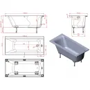 Ванна из литьевого мрамора Astra-Form Нью-Форм Solid Surface 01010057 150x70 см, белый матовый