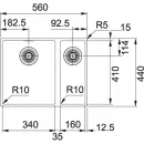 Кухонная мойка Tectonite Franke Sirius SID 160 серый 144.0603.821