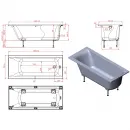 Ванна из литьевого мрамора Astra-Form Нью-Форм Solid Surface 01010058 160x70 см, белый матовый