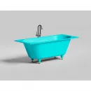 Ванна из литьевого мрамора Salini S-Stone Ornella Axis Kit 104723MF 170x70 см, покраска по RAL матовый полностью