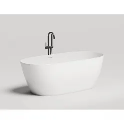 Ванна из литьевого мрамора Salini S-Stone Sofia 102526M 169,5x80,5 см, отдельностоящая, белый матовый