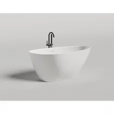 Ванна из литьевого мрамора Salini S-Stone Paola 1015204M 172x82,5 см, отдельностоящая, белый матовый