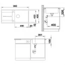Кухонная мойка Blanco Metra XL 6 S-F антрацит 519150