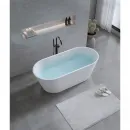 Ванна из литьевого мрамора Timo Elissa Solid Surface ELISSA1500 150x74 см, отдельностоящая, белый матовый