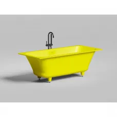 Ванна из литьевого мрамора Salini S-Stone Orlanda Axis Kit 103323MF 170x75 см, покраска по RAL матовый полностью