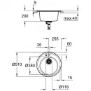 Кухонная мойка Grohe K200 черный 31656AP0