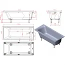 Ванна из литьевого мрамора Astra-Form Нью-Форм Solid Surface 01010062 180x80 см, белый матовый