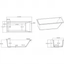 Ванна из литьевого мрамора Timo Anneli Solid Surface ANNELI1675 167,4x73,6 см, белый матовый