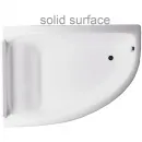 Ванна из литьевого мрамора Astra-Form Анастасия Solid Surface 01010063 182x125 см L, угловая, белый матовый