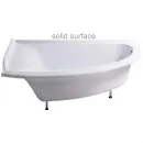 Ванна из литьевого мрамора Astra-Form Анастасия Solid Surface 01010063 182x125 см L, угловая, белый матовый