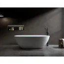 Ванна из литьевого мрамора Timo Satu Solid Surface SATU1555 155x78 см, отдельностоящая, белый матовый